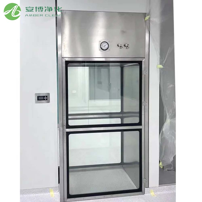 Amber Sensor Switch Electric Liftting Door Pass مع مصباح UV مبيد الجراثيم