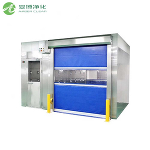 GMP Cargo Cleanroom دش مع باب لفائف 